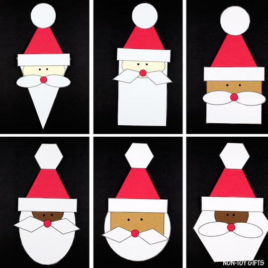 Santa Shape Craft - 7 Shapes