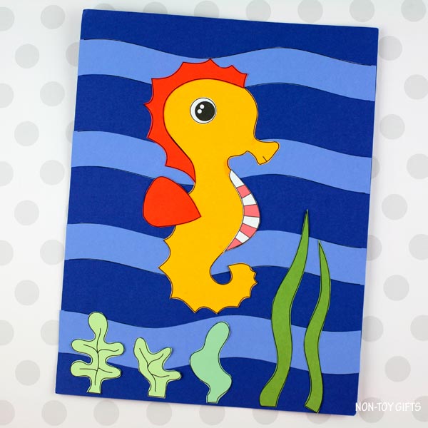 Seahorse Craft - Ocean Animal Printable