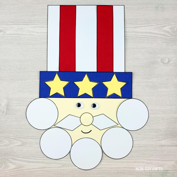 Shape Uncle Sam Craft - 4th of July Craft