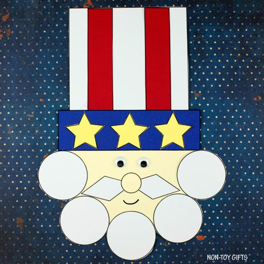 Shape Uncle Sam Craft - 4th of July Craft