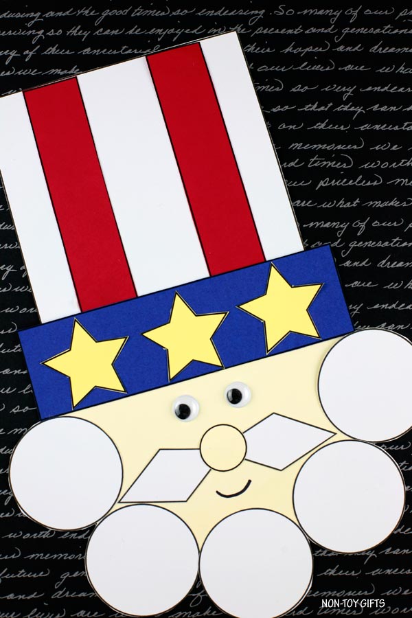 Shape Uncle Sam Craft - 4th of July Craft