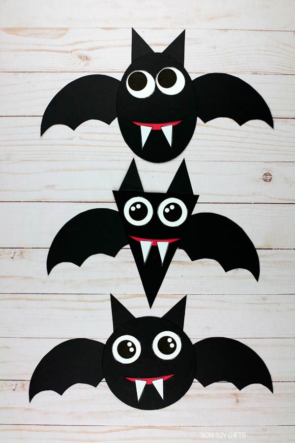 Shape Halloween  Bat Craft