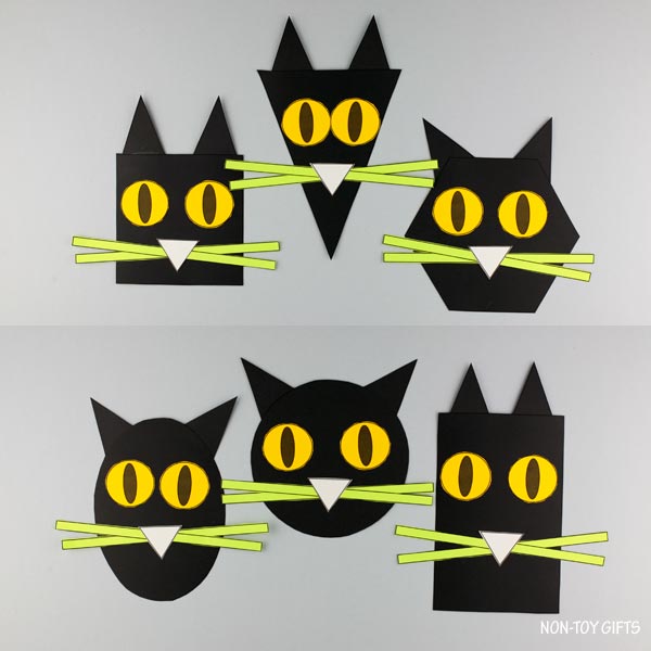 Shape Halloween Black Cat Craft