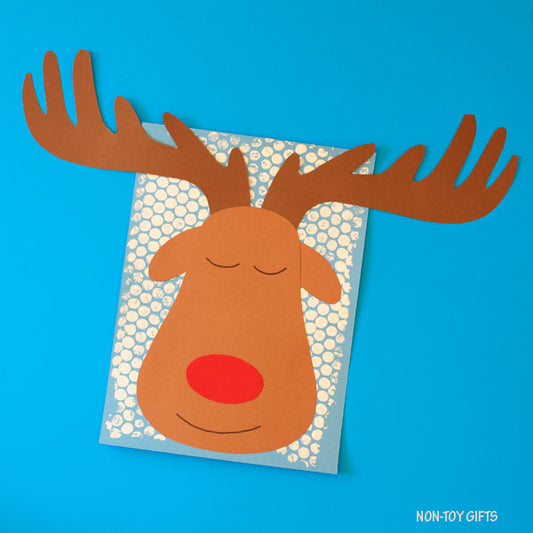 Winter Reindeer Paper Project Printable