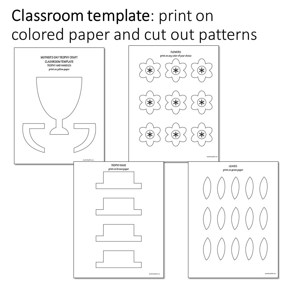 Mother's Day Flower Trophy Craft