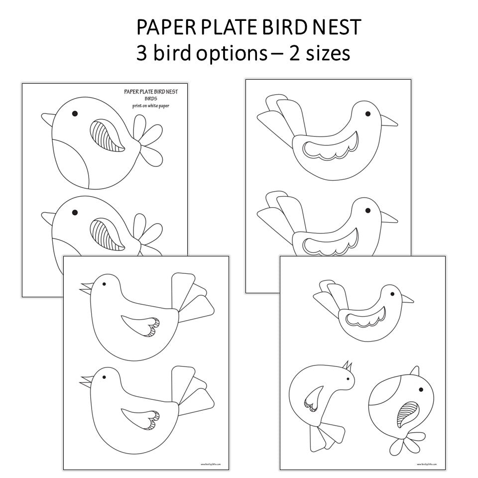 Paper Plate Bird Nest Craft