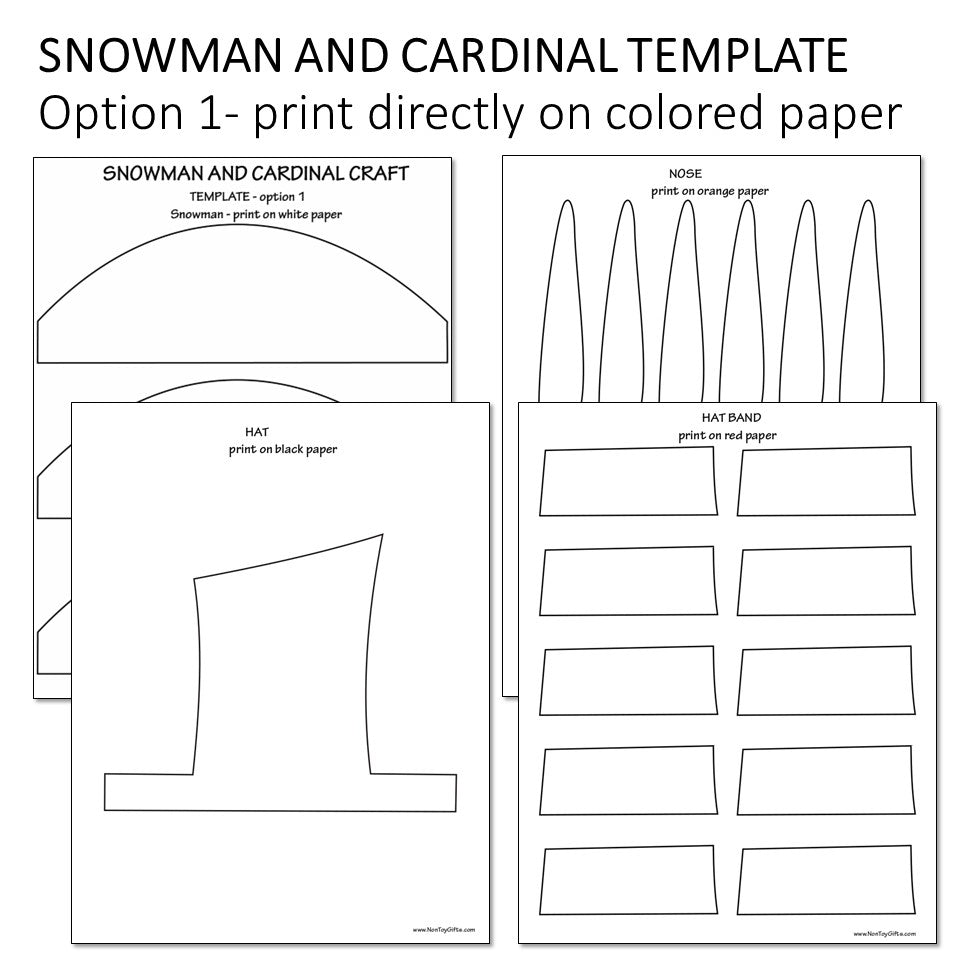 Snowman and Cardinal Craft