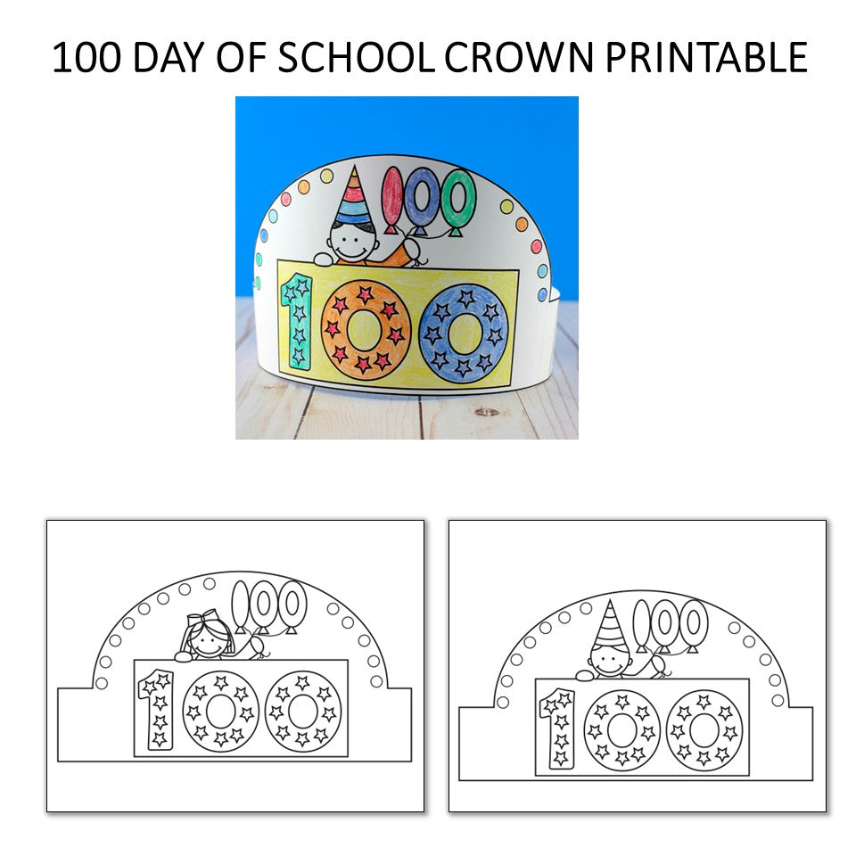 100 Days Of School Crafts: Headband, Necklace and Certificate