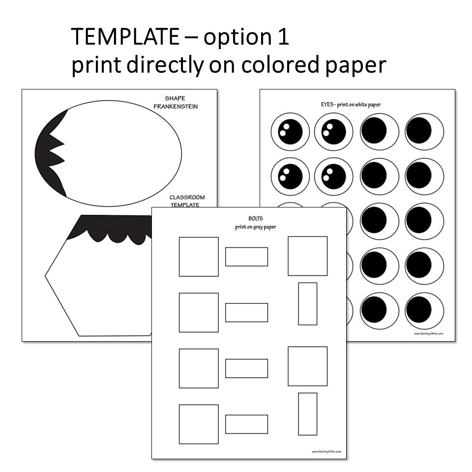 Shape Halloween Frankenstein Craft – Non-Toy Gifts