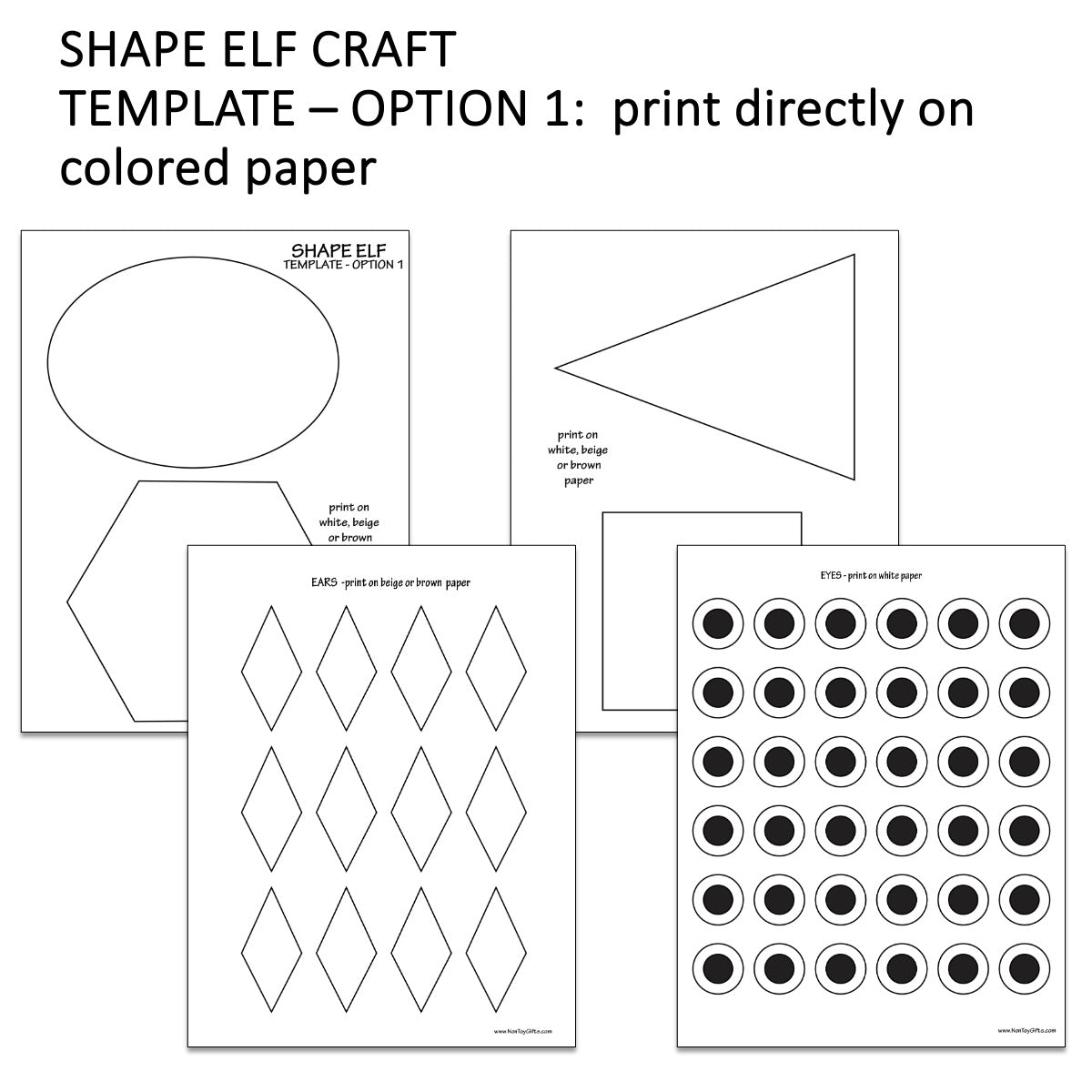 Shape Elf Craft