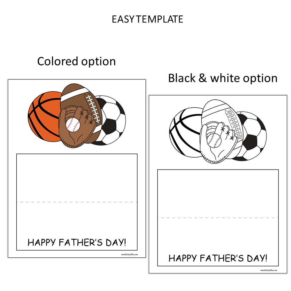 Sports Dad Card - Father's Day Card for Dad and Grandpa