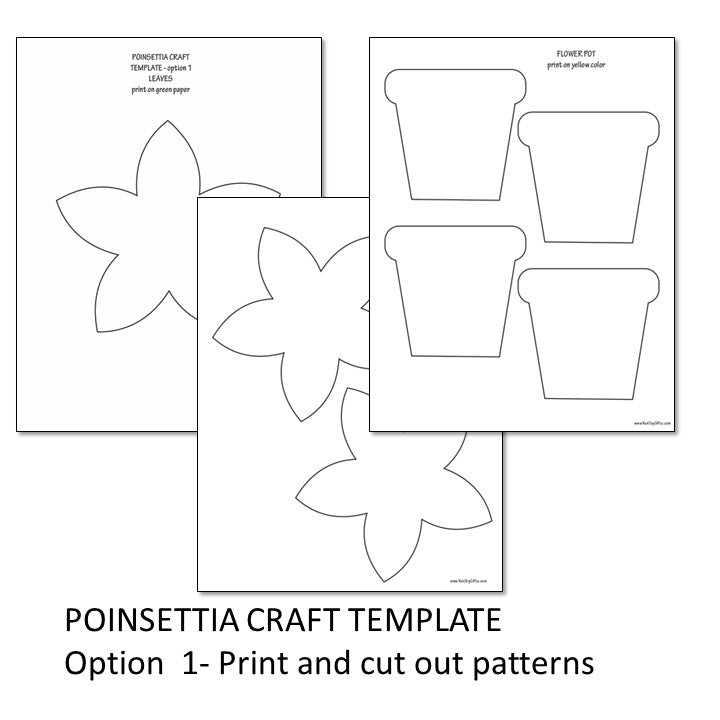 poinsettia-craft-non-toy-gifts for Free Printable Poinsettia Craft Template Poinsettia Craft – Non-Toy Gifts for Free Printable Poinsettia Craft Template