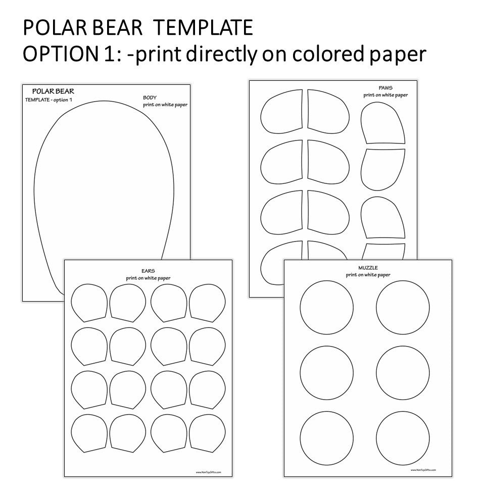 Polar Bear Craft Printable