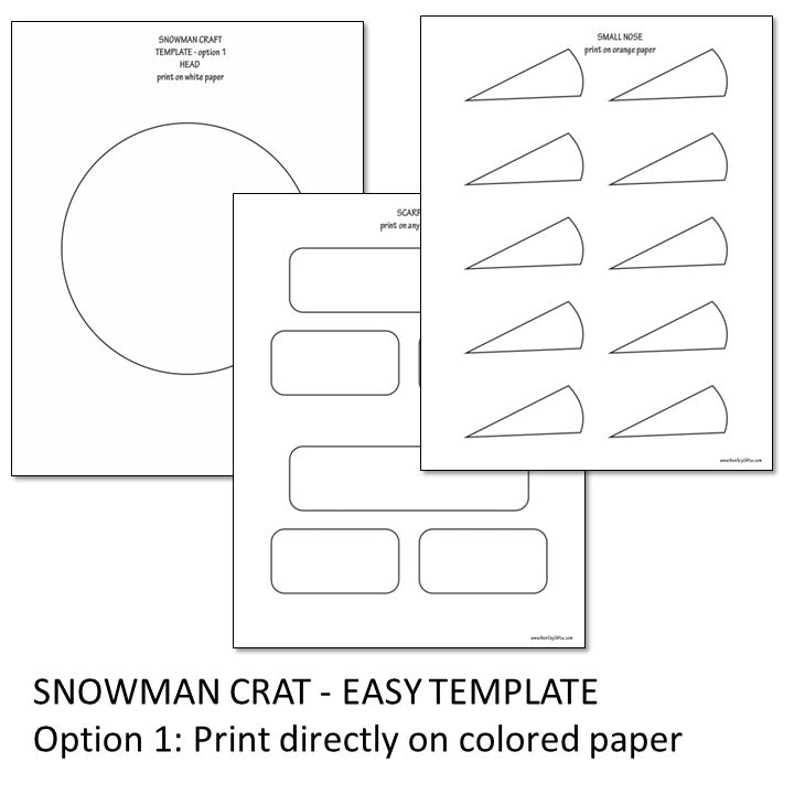 Easy Snowman Craft - 4 Options