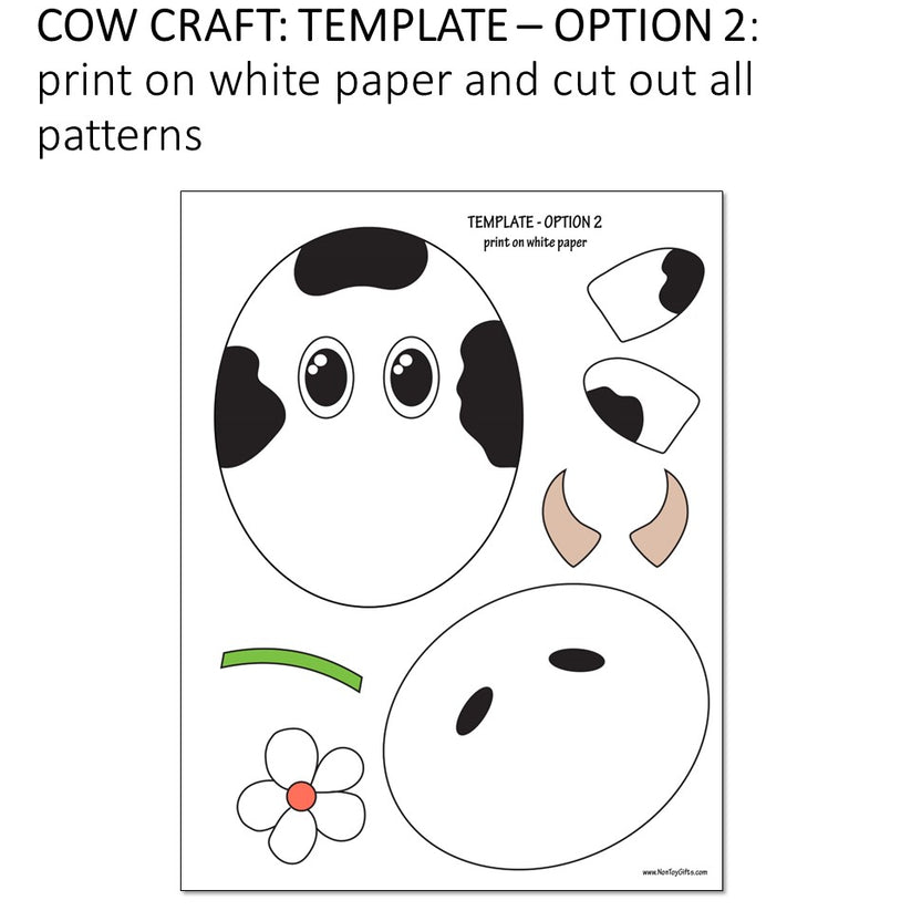 Cow Craft - Farm Animal Craft for Kids – Non-Toy Gifts