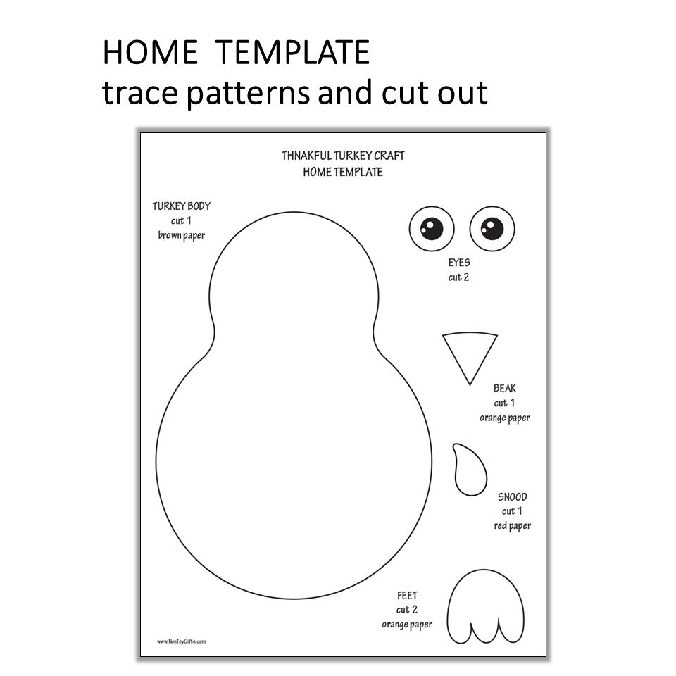 3d thankful turkey craft