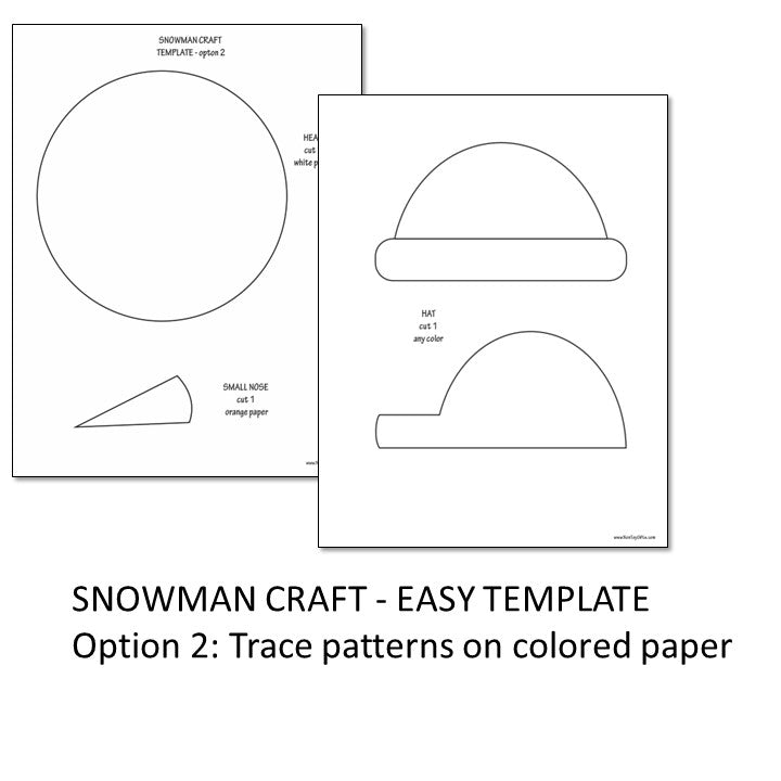 Easy Snowman Craft - 4 Options