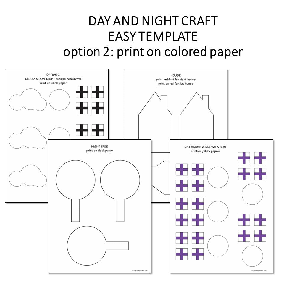Day and Night Paper Craft