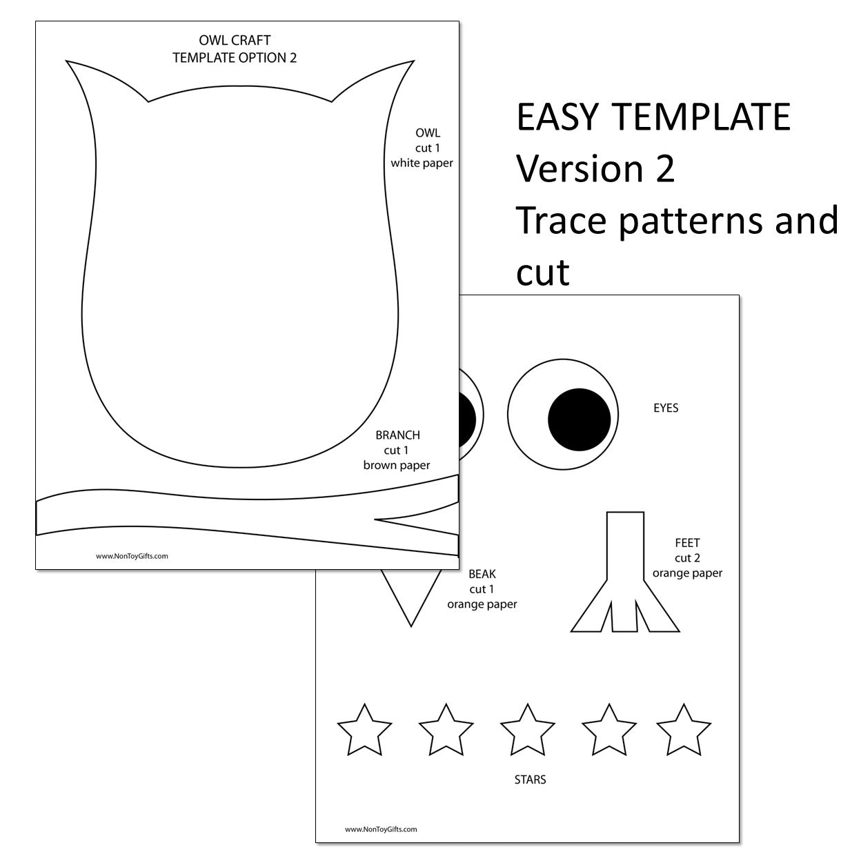 Owl Craft - Torn Paper Craft