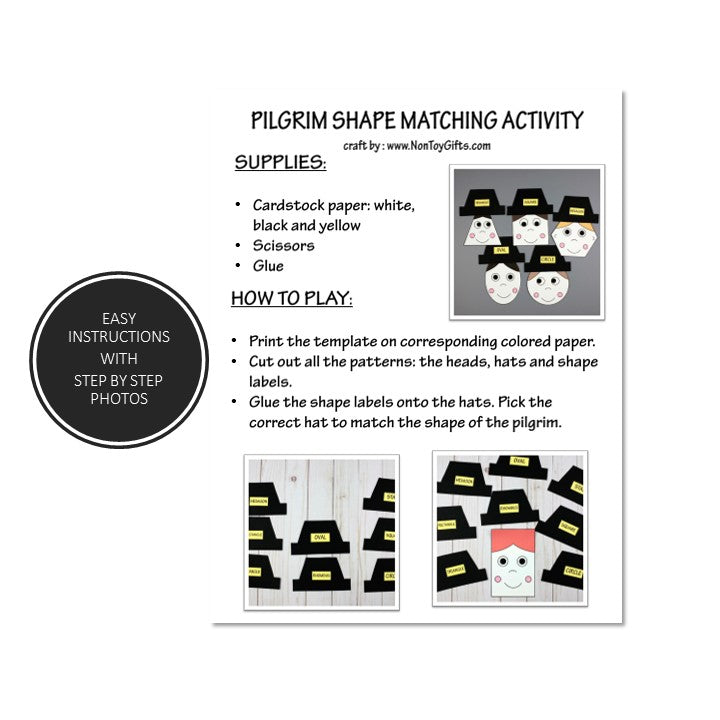 Pilgrim Shape Matching Activity