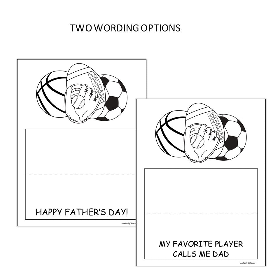 Sports Dad Card - Father's Day Card for Dad and Grandpa