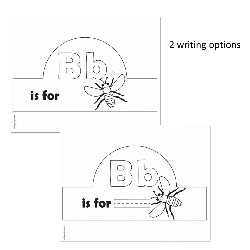 Letter B Coloring Crown