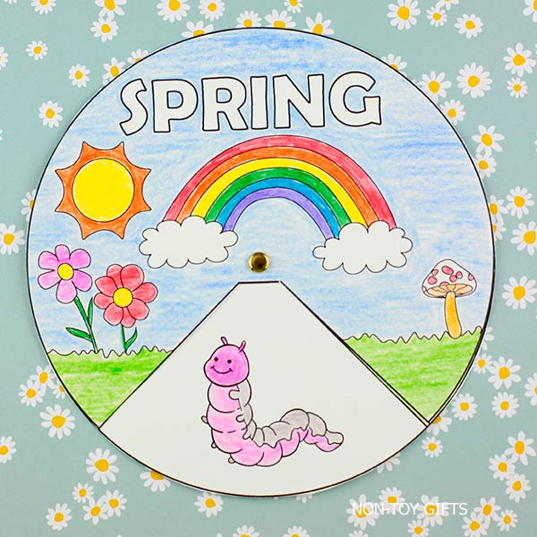 Spring Spinner Craft Printable | Interactive Spring Activity for Kids ...