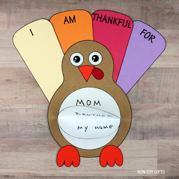 3D Thankful Turkey Craft