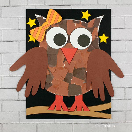 Owl Craft - Torn Paper Craft
