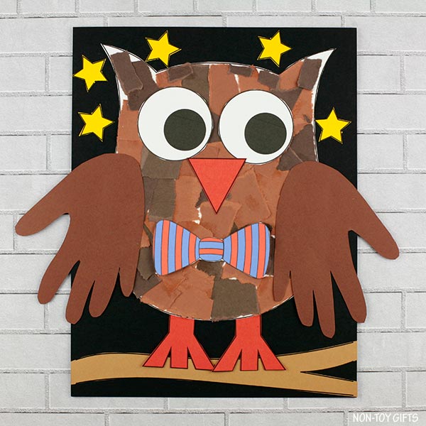 Owl Craft - Torn Paper Craft