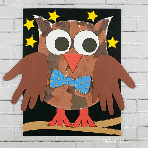 Owl Craft - Torn Paper Craft