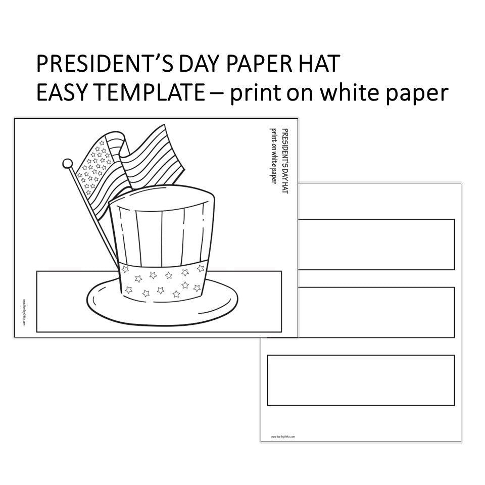 Easy America 250 hat craft printable for kids to use for the 4th of July in 2026