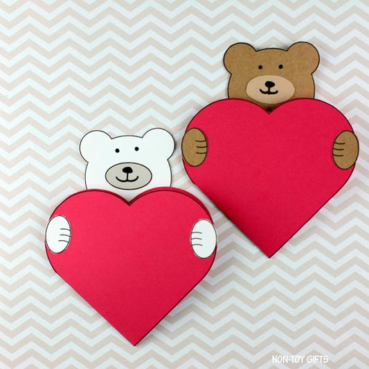 Valentine's Day Heart Bear Card