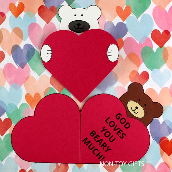 Valentine religious heart cards