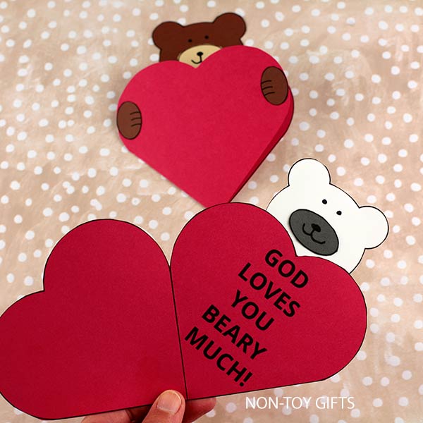 Valentine bible heart cards