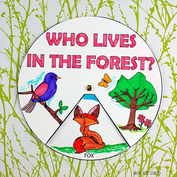 Forest Animals Craft: Who Lives in the Forest?