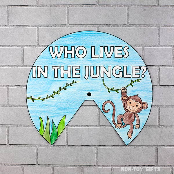 Jungle Animals Craft: Who Lives in the Jungle?