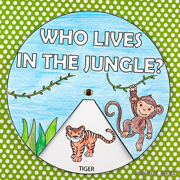 Jungle Animals Craft: Who Lives in the Jungle?