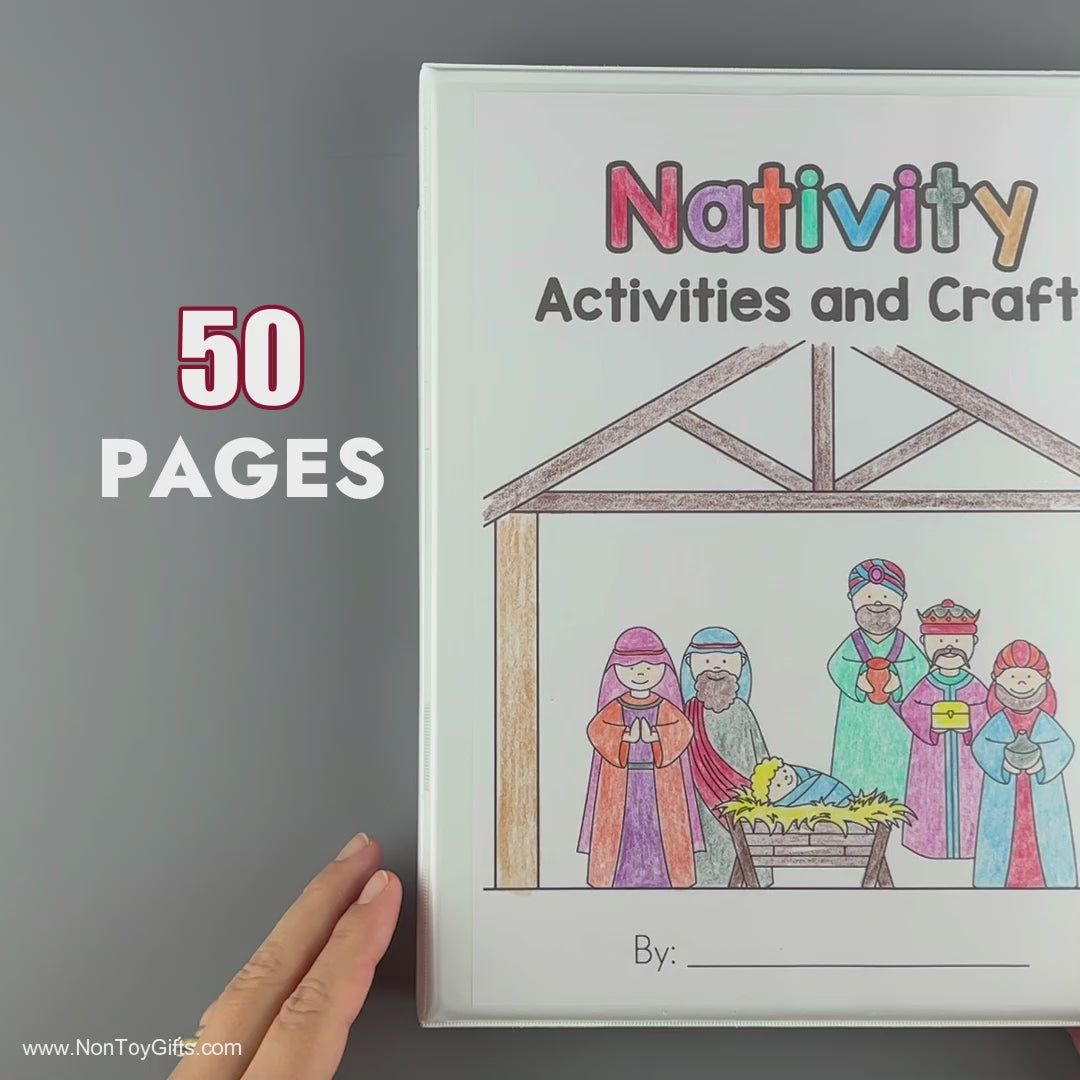 Preschool Nativity Activity Pack – Non-toy Gifts