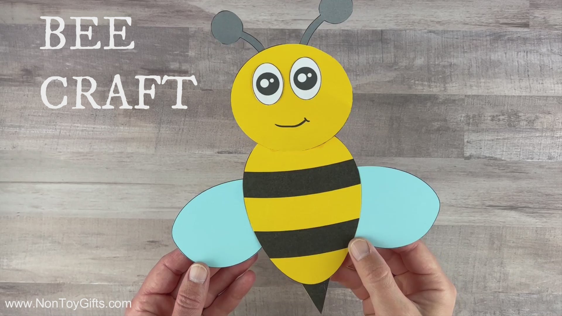 Bee Craft - Paper Insect Craft for Spring and Summer – Non-Toy Gifts