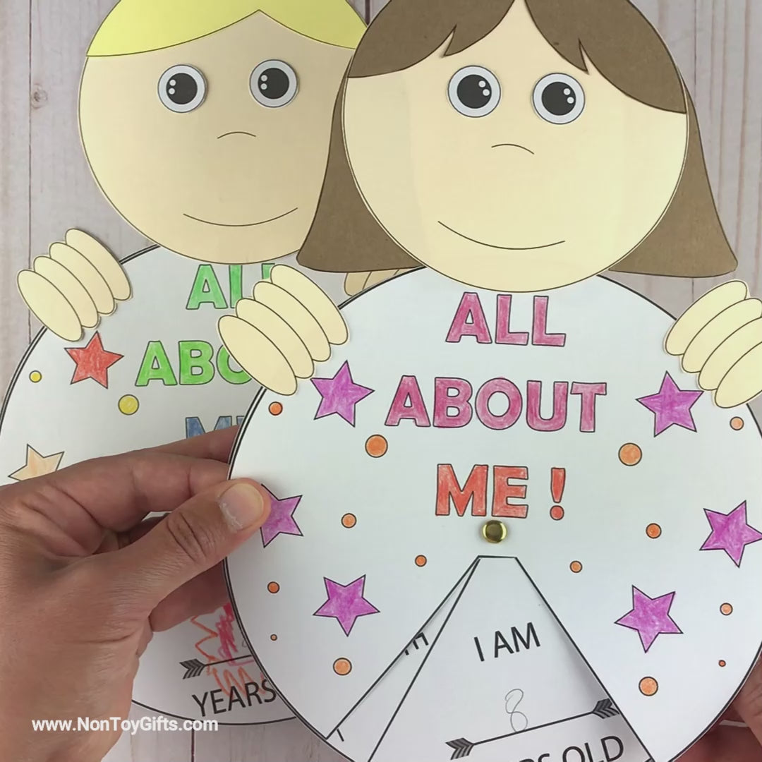 All About Me Spinner Craft NonToy Gifts
