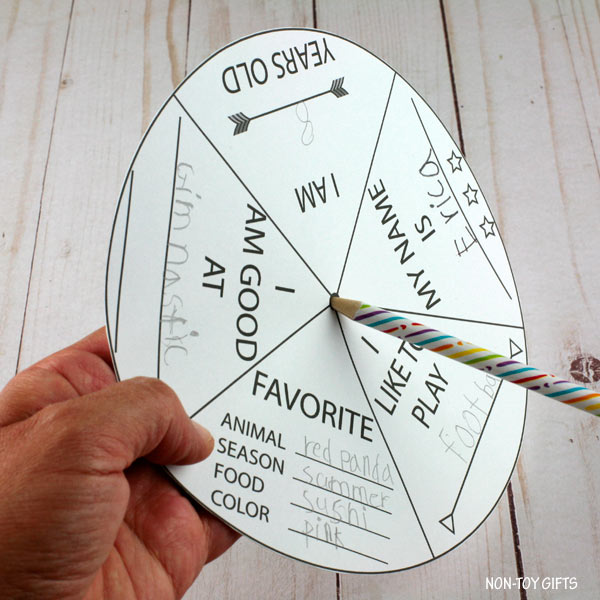 All About Me Spinner Craft Non Toy Gifts all-about-me-spinner-craft-non-toy-gifts