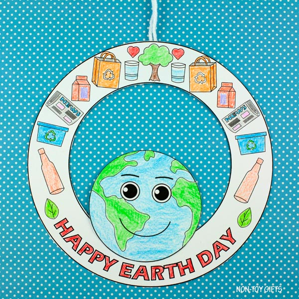 15 Earth Day Crafts: Paper Hats, Decorations, Coloring Crafts and more