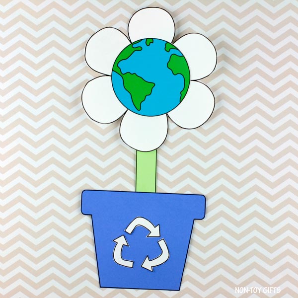 Earth Flower Craft - Earth Day Craft for Kids