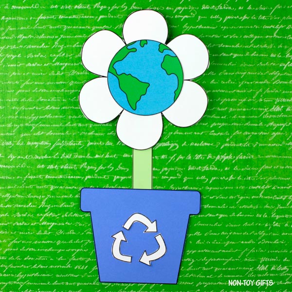 Earth Day 4 Crafts: Heart Earth, Flower Earth, Happy Earth Sad Earth