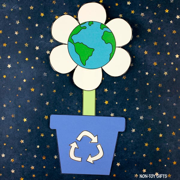 Earth Flower Craft - Earth Day Craft for Kids