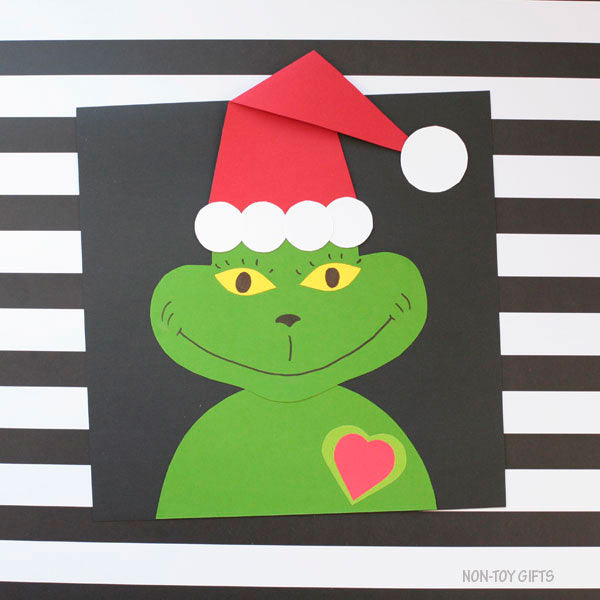 Grinch Craft - Christmas Craft - Dr. Seuss Craft Template