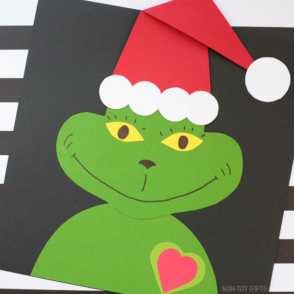 Grinch Craft - Christmas Craft - Dr. Seuss Craft Template