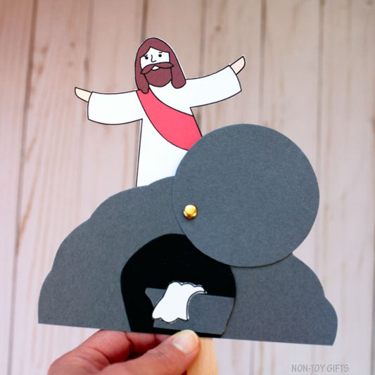 He Is Risen Craft - Easter Sunday School - Interactive Pop-up Religious Craft