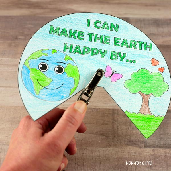 Happy Earth Craft - I Can Make the Earth Happy by...Spinner